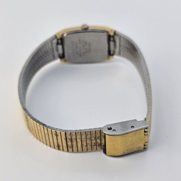 VTG Seiko Women Watch 20MM Gold Dial Bracelet Band Up to 7.5" New Battery - Picture 10 of 16